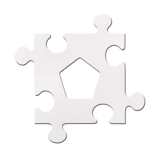 Roylco® 5.5" Puzzle Piece Picture Frames, 24ct.